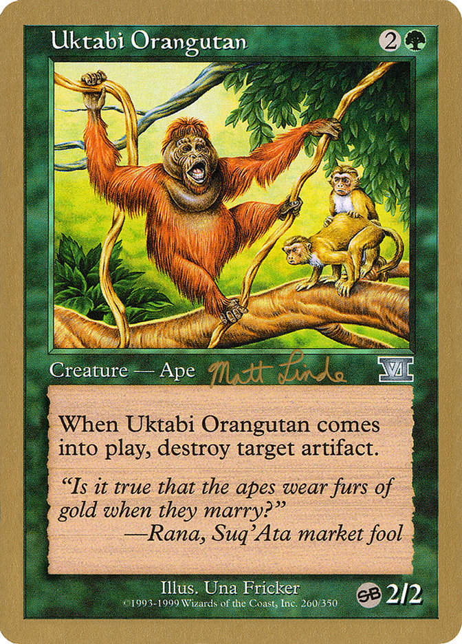 Uktabi Orangutan (Matt Linde) (SB) [World Championship Decks 1999] | Exor Games Summserside