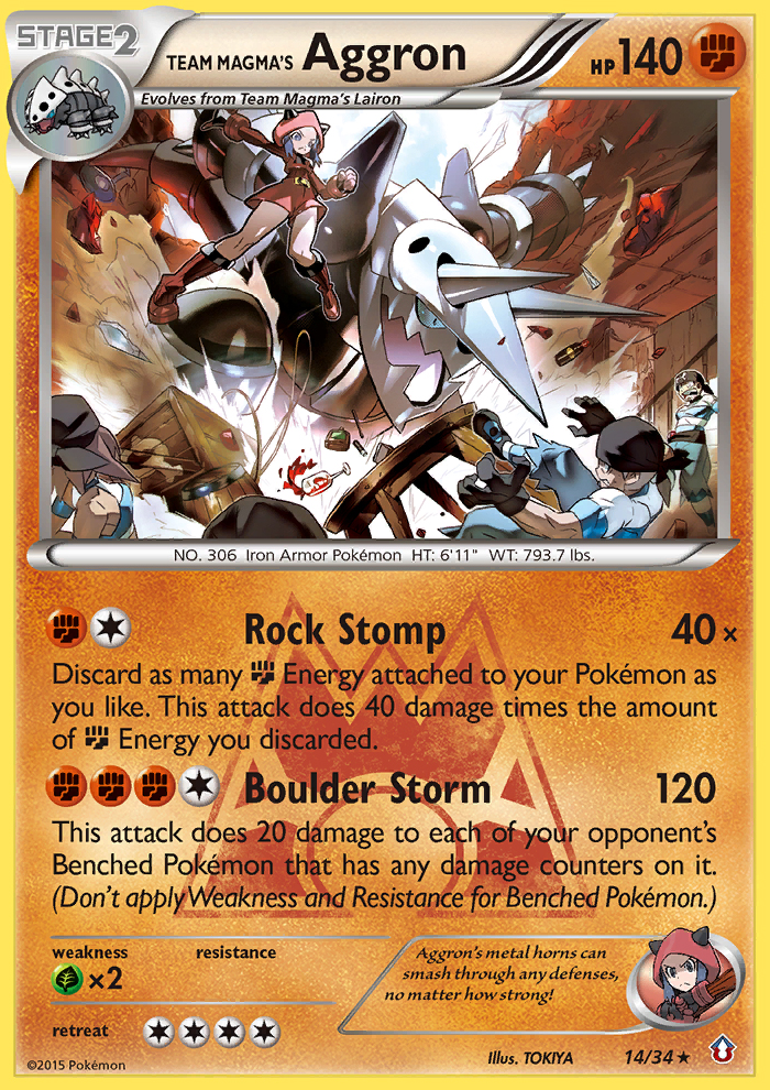 Team Magma's Aggron (14/34) [XY: Double Crisis] | Exor Games Summserside