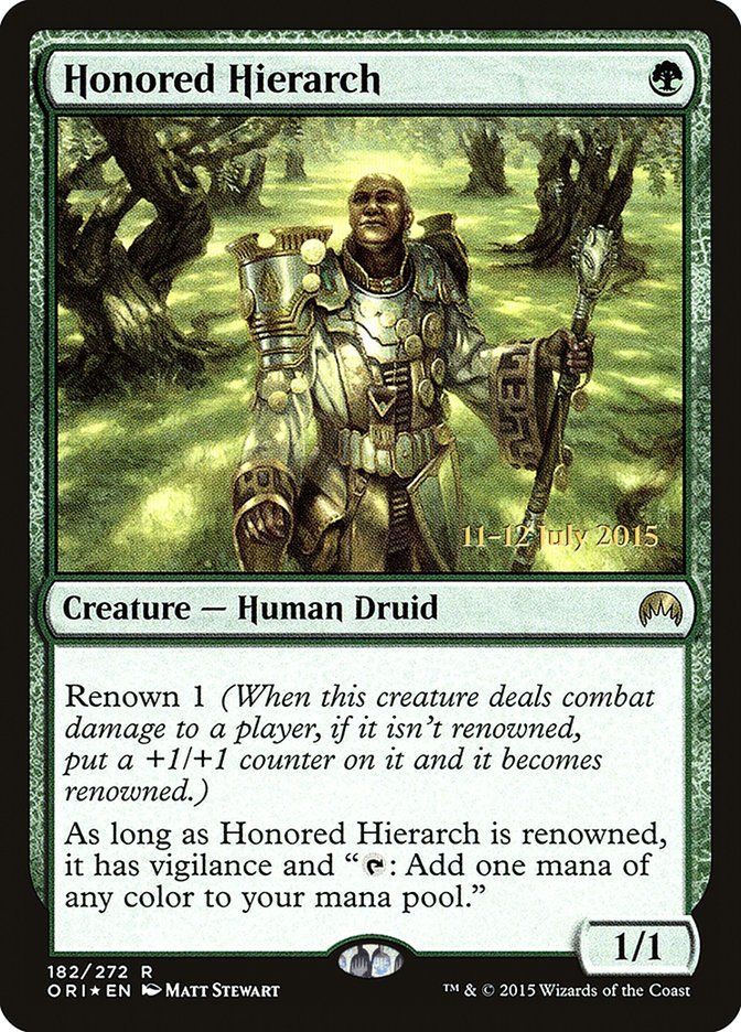 Honored Hierarch [Magic Origins Prerelease Promos] | Exor Games Summserside