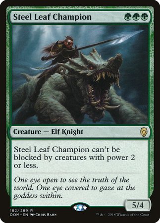 Steel Leaf Champion [Dominaria] | Exor Games Summserside