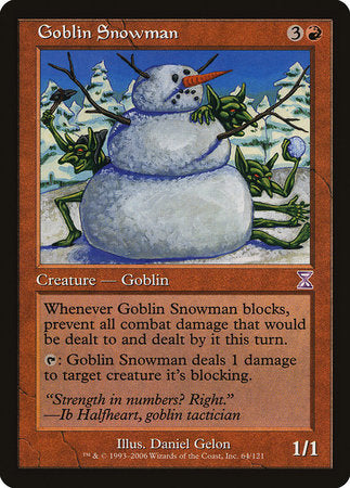 Goblin Snowman [Time Spiral Timeshifted] | Exor Games Summserside