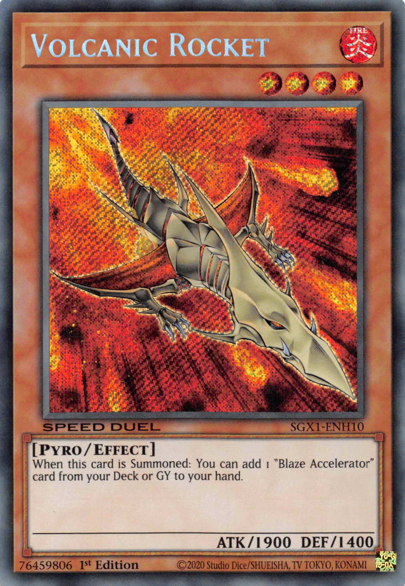 Volcanic Rocket [SGX1-ENH10] Secret Rare | Exor Games Summserside