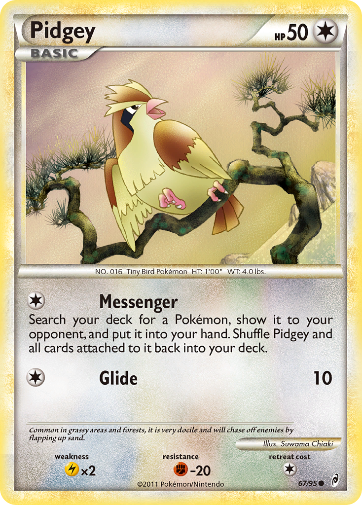 Pidgey (67/95) [HeartGold & SoulSilver: Call of Legends] | Exor Games Summserside