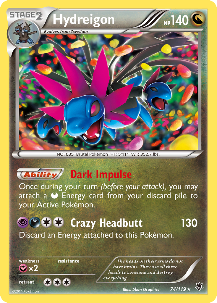 Hydreigon (74/119) [XY: Phantom Forces] | Exor Games Summserside