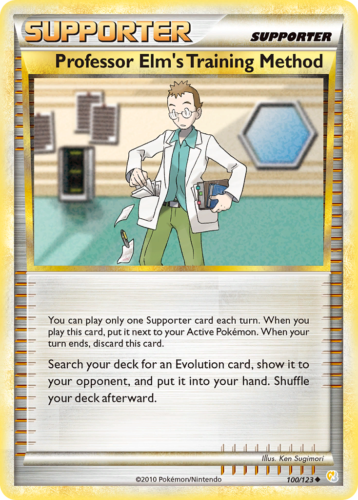 Professor Elm's Training Method (100/123) [HeartGold & SoulSilver: Base Set] | Exor Games Summserside