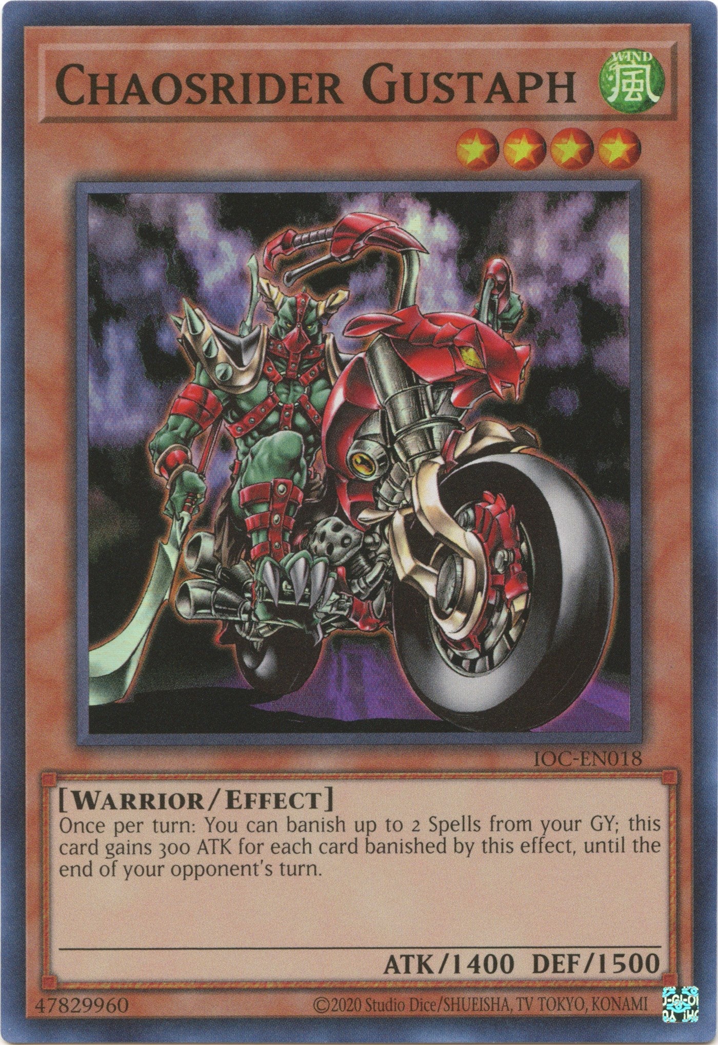 Chaosrider Gustaph (25th Anniversary) [IOC-EN018] Super Rare | Exor Games Summserside