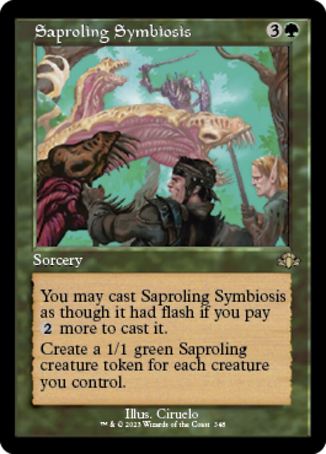 Saproling Symbiosis (Retro) [Dominaria Remastered] | Exor Games Summserside