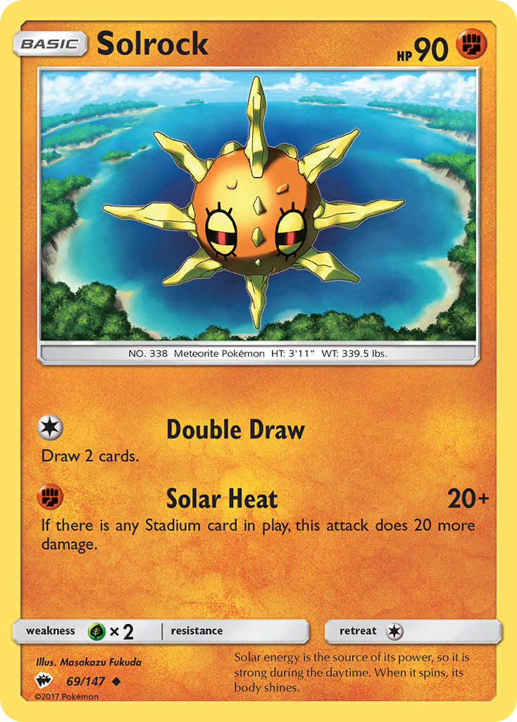 Solrock (69/147) [Sun & Moon: Burning Shadows] | Exor Games Summserside