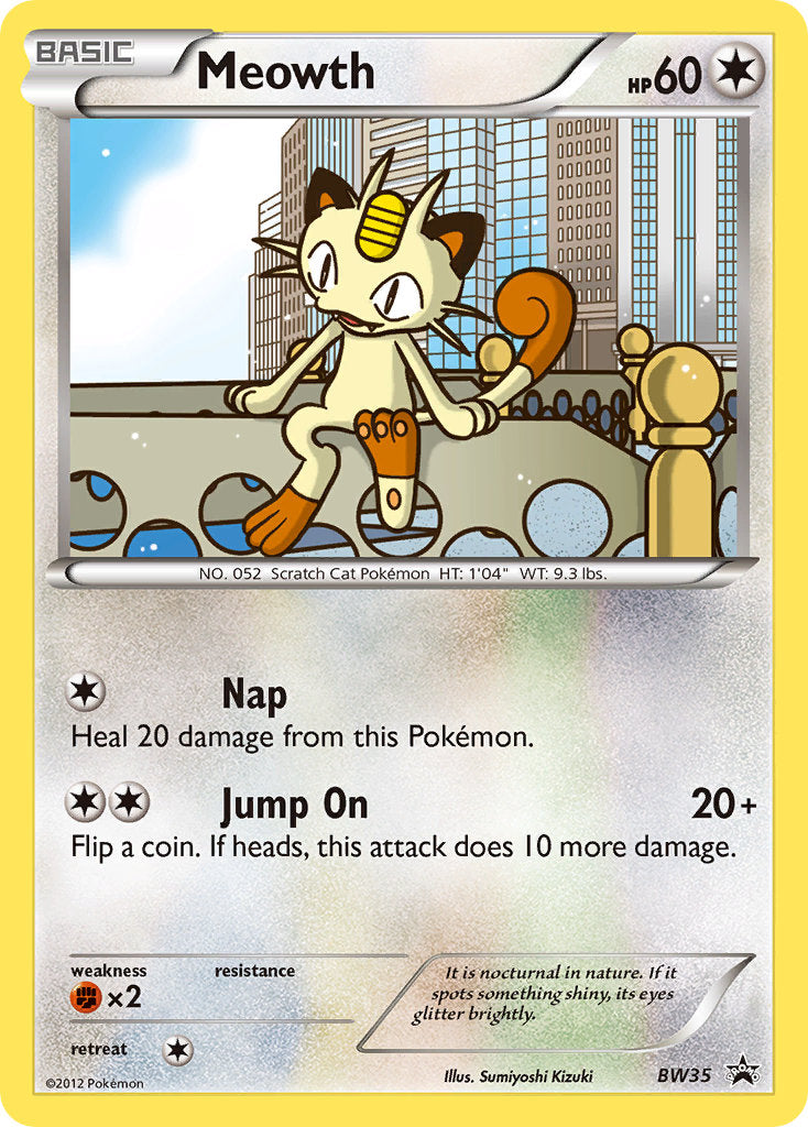 Meowth (BW35) (Cosmos Holo) [Black & White: Black Star Promos] | Exor Games Summserside