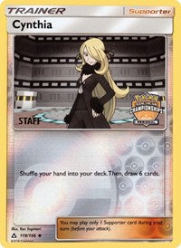 Cynthia (119/156) (Staff Regional Championship Promo) [Sun & Moon: Ultra Prism] | Exor Games Summserside