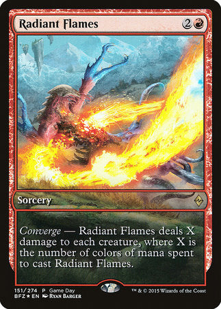 Radiant Flames [Battle for Zendikar Promos] | Exor Games Summserside