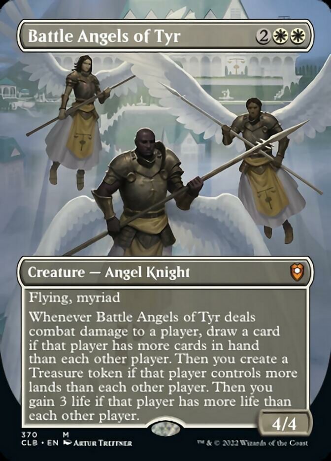 Battle Angels of Tyr (Borderless Alternate Art) [Commander Legends: Battle for Baldur's Gate] | Exor Games Summserside