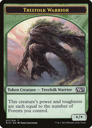 Treefolk Warrior Token [Magic 2015 Tokens] | Exor Games Summserside