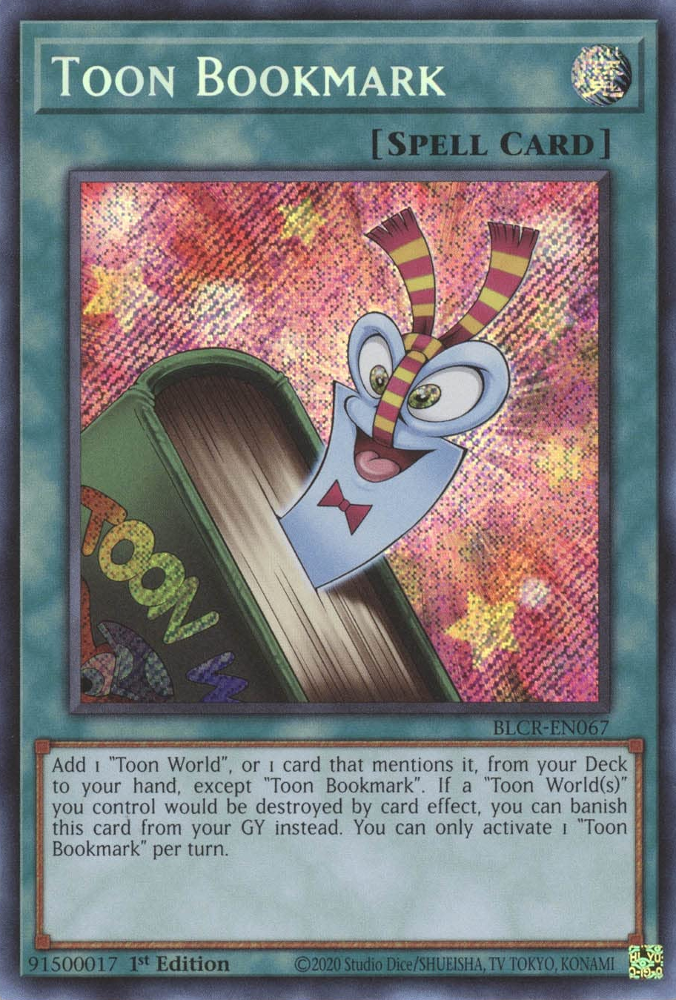 Toon Bookmark [BLCR-EN067] Secret Rare | Exor Games Summserside