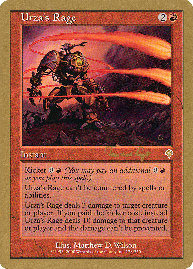 Urza's Rage (Tom van de Logt) [World Championship Decks 2001] | Exor Games Summserside