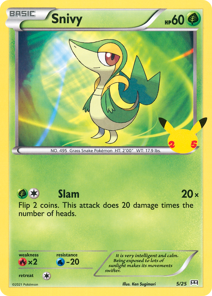 Snivy (5/25) [McDonald's 25th Anniversary] | Exor Games Summserside