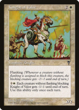 Knight of Valor [Visions] | Exor Games Summserside