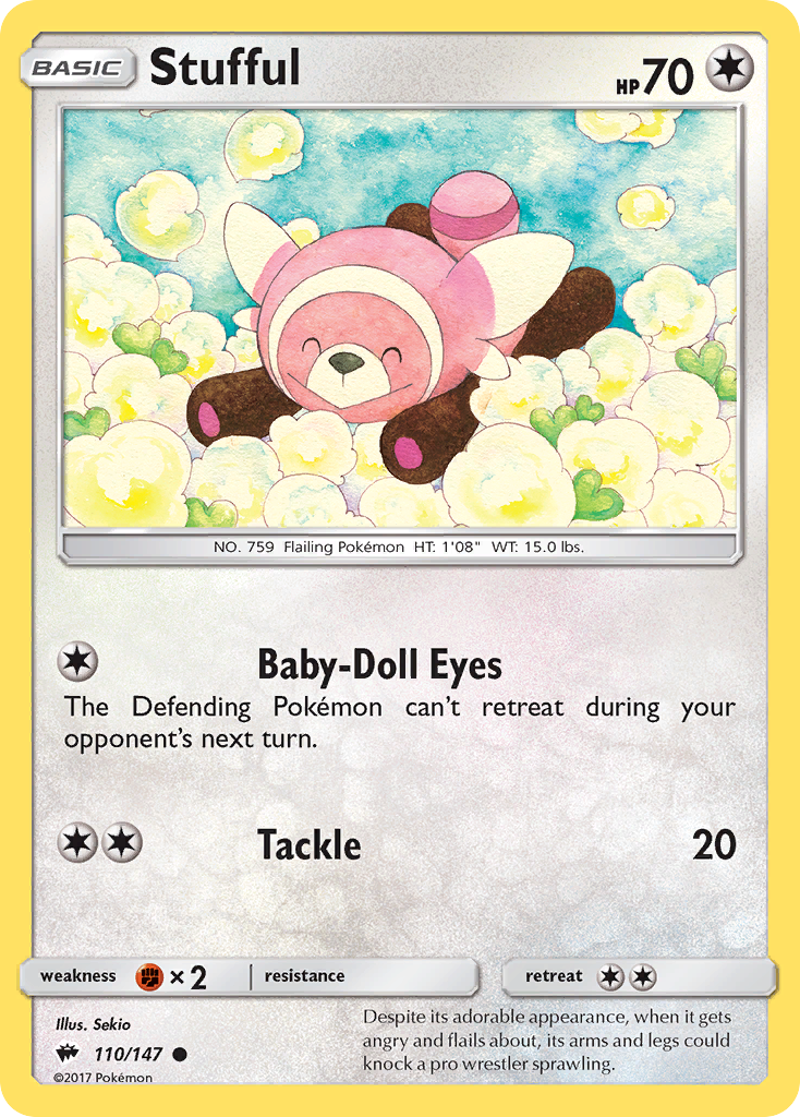 Stufful (110/147) [Sun & Moon: Burning Shadows] | Exor Games Summserside