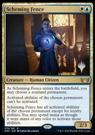 Scheming Fence (Promo Pack) [Streets of New Capenna Promos] | Exor Games Summserside