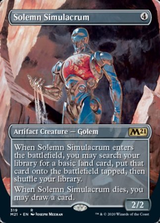 Solemn Simulacrum (Alternate Art) [Core Set 2021] | Exor Games Summserside