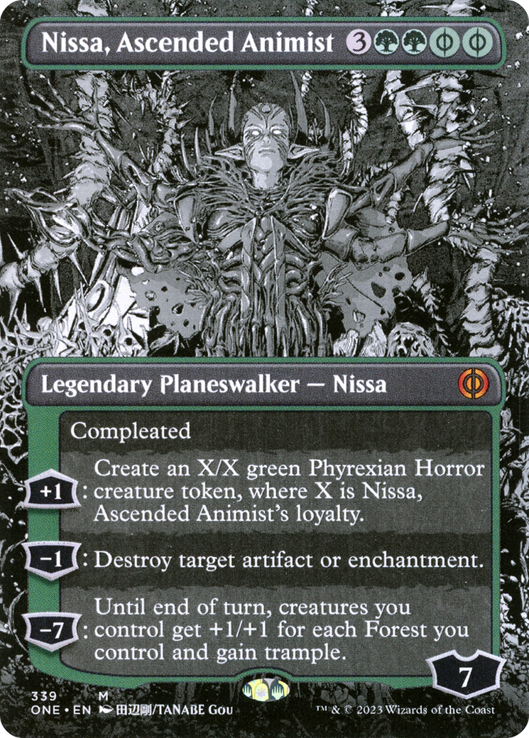 Nissa, Ascended Animist (Borderless Manga) [Phyrexia: All Will Be One] | Exor Games Summserside