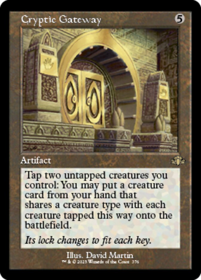 Cryptic Gateway (Retro) [Dominaria Remastered] | Exor Games Summserside