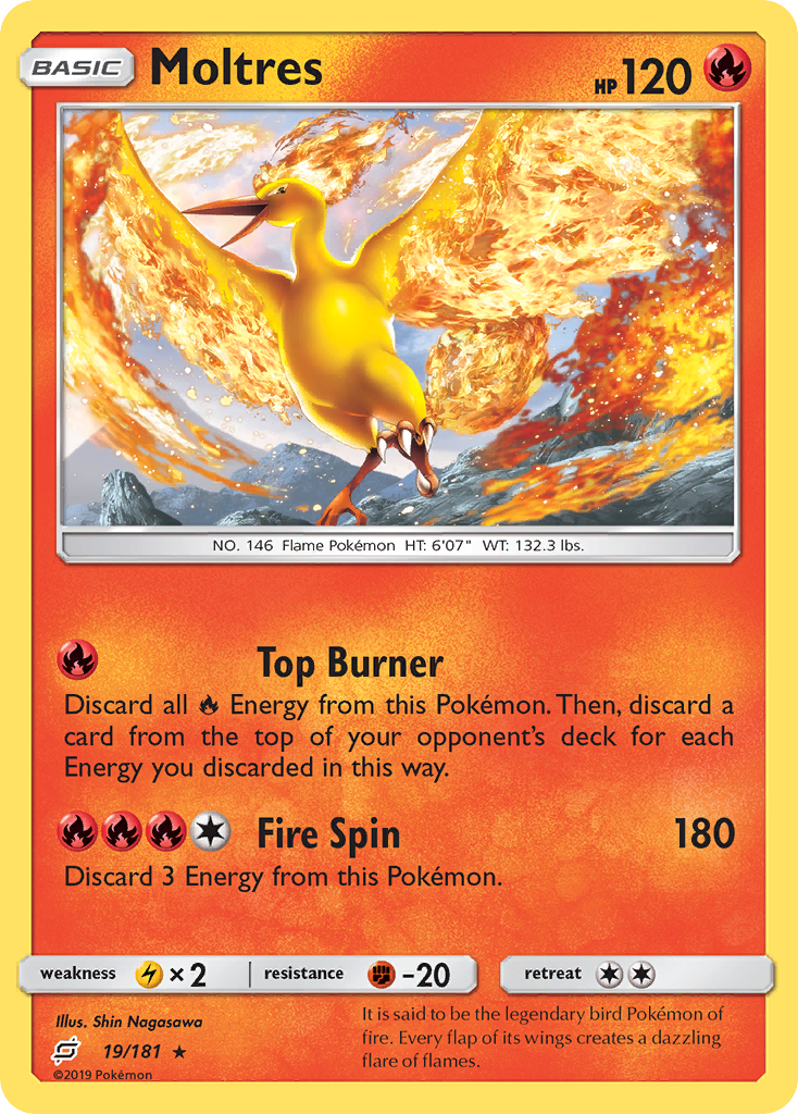 Moltres (19/181) [Sun & Moon: Team Up] | Exor Games Summserside