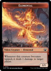 Elemental (22) // Elemental (9) Double-Sided Token [March of the Machine Commander Tokens] | Exor Games Summserside