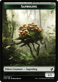 Saproling // Morph Double-sided Token [Commander 2019 Tokens] | Exor Games Summserside