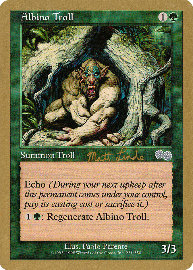 Albino Troll (Matt Linde) [World Championship Decks 1999] | Exor Games Summserside