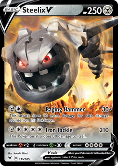 Steelix V (115/185) [Sword & Shield: Vivid Voltage] | Exor Games Summserside