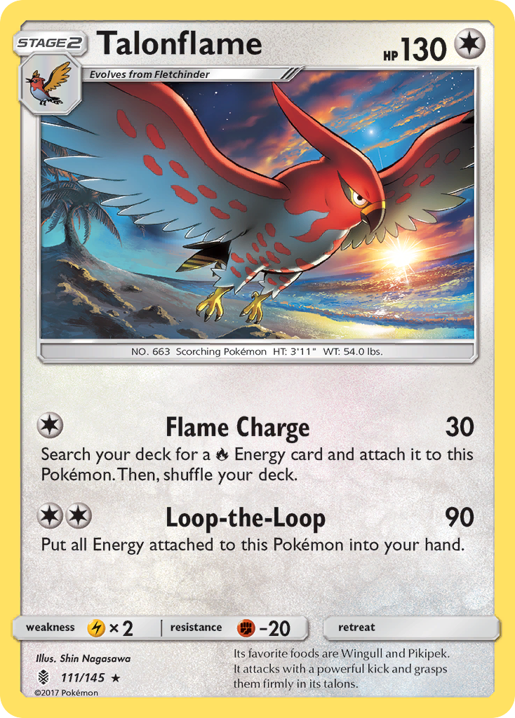 Talonflame (111/145) [Sun & Moon: Guardians Rising] | Exor Games Summserside