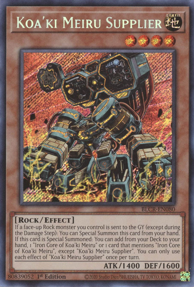 Koa'ki Meiru Supplier [BLCR-EN080] Secret Rare | Exor Games Summserside