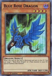 Blue Rose Dragon (Green) [LDS2-EN104] Ultra Rare | Exor Games Summserside