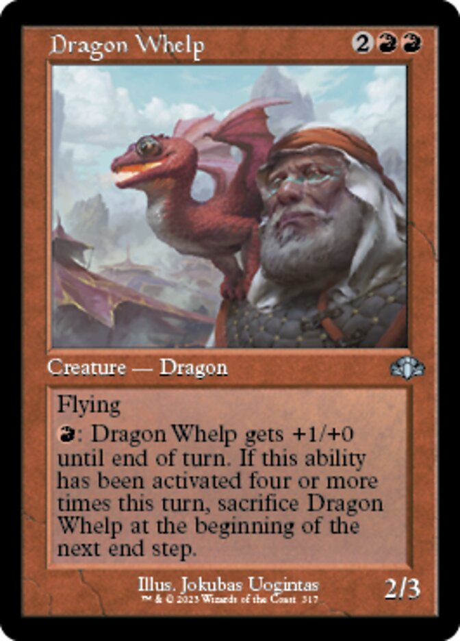 Dragon Whelp (Retro) [Dominaria Remastered] | Exor Games Summserside