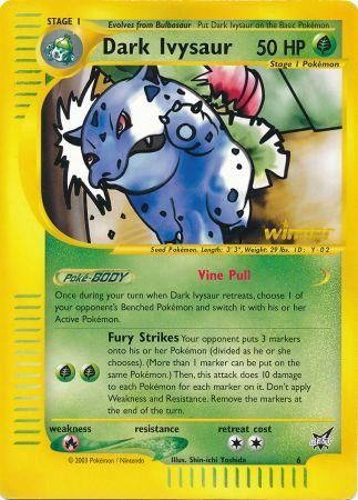 Dark Ivysaur (6) (Winner) (Jumbo Card) [Best of Promos] | Exor Games Summserside