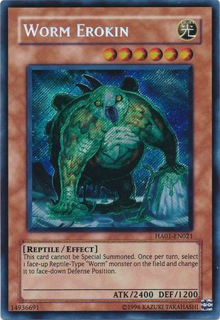 Worm Erokin [HA01-EN021] Secret Rare | Exor Games Summserside