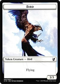 Bird (002) // Sculpture Double-sided Token [Commander 2019 Tokens] | Exor Games Summserside