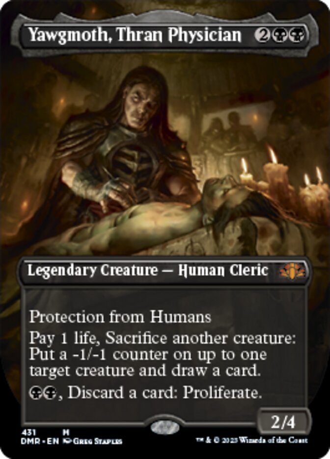 Yawgmoth, Thran Physician (Borderless Alternate Art) [Dominaria Remastered] | Exor Games Summserside