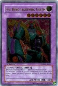 Evil Hero Lightning Golem (UTR) [GLAS-EN039] Ultimate Rare | Exor Games Summserside