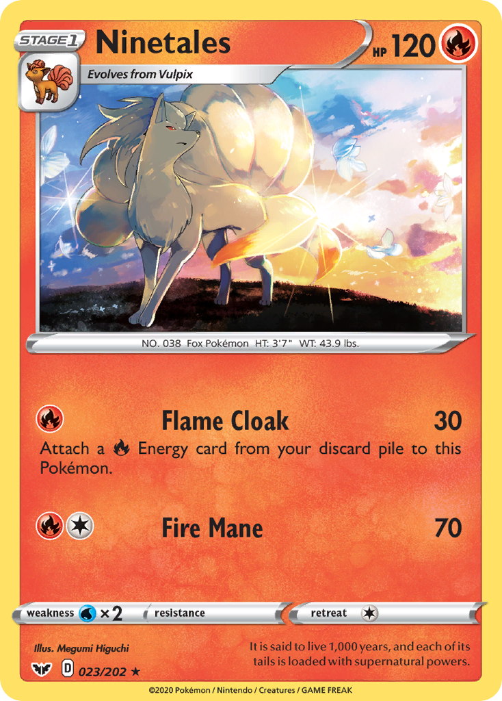 Ninetales (023/202) [Sword & Shield: Base Set] | Exor Games Summserside