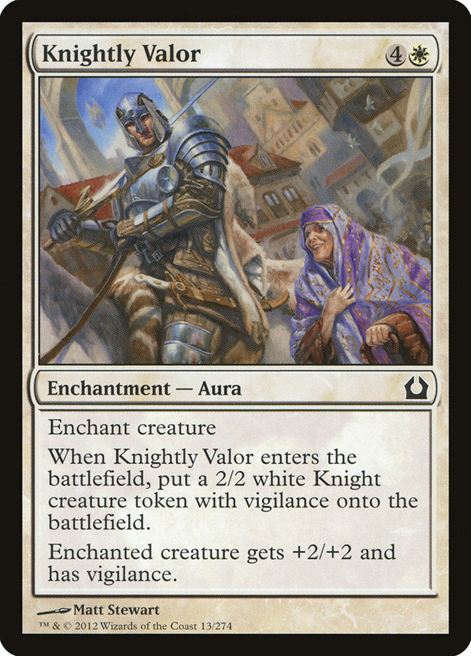 Knightly Valor [Return to Ravnica] | Exor Games Summserside