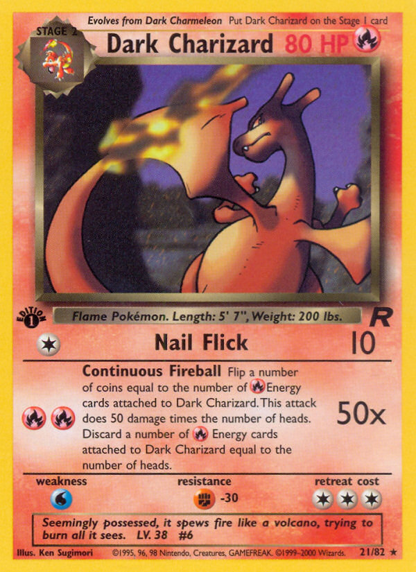 Dark Charizard (21/82) [Team Rocket 1st Edition] | Exor Games Summserside