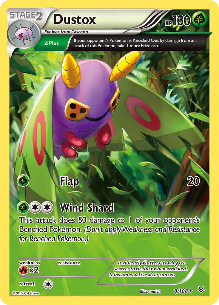 Dustox (8/108) [XY: Roaring Skies] | Exor Games Summserside