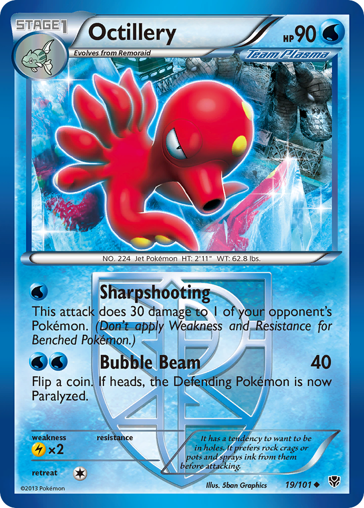 Octillery (19/101) [Black & White: Plasma Blast] | Exor Games Summserside