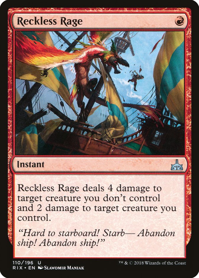 Reckless Rage [Rivals of Ixalan] | Exor Games Summserside