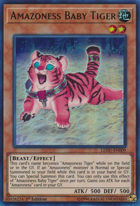 Amazoness Baby Tiger [LEDU-EN009] Ultra Rare | Exor Games Summserside