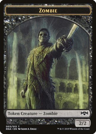 Zombie Token [Ravnica Allegiance Tokens] | Exor Games Summserside