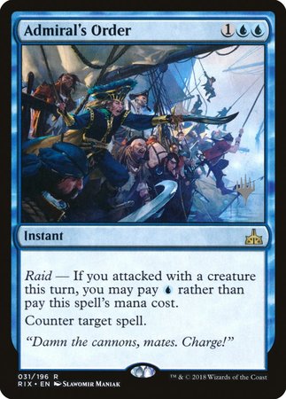 Admiral's Order [Rivals of Ixalan Promos] | Exor Games Summserside