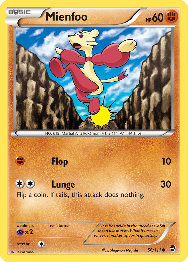 Mienfoo (56/111) [XY: Furious Fists] | Exor Games Summserside